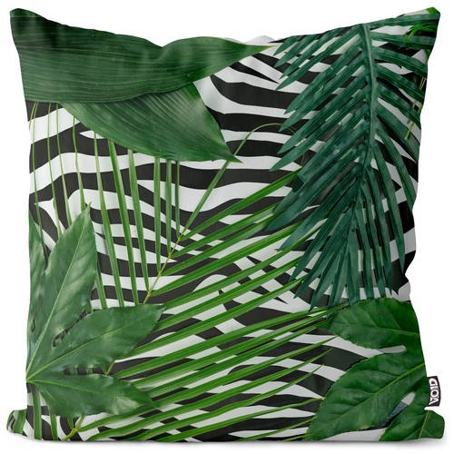 Zebra und palmen kissenhülle - zebra,