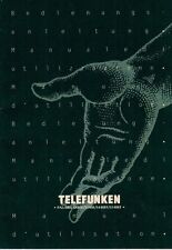 TELEFUNKEN PALcolor S440E/S540E/S440EF/S540 - Bedienungsanleitung Manual - B1963