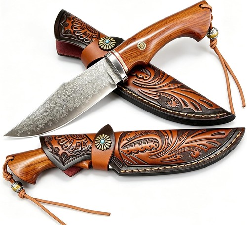 Damast jagdmesser - damast,