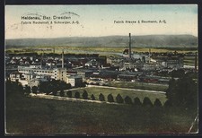 AK Heidenau /Bez. Dresden, Fabrik Rockstroh & Schneider AG und Fabrik Krause &  