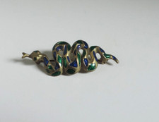 Brosche,Schlange,mit