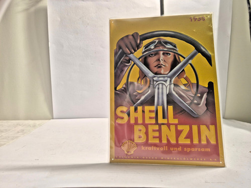 Shell blechschild 5x21cm - blechschild, 29,5x21cm/