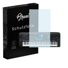 Bruni 2x Folie für Yamaha Genos 2 Schutzfolie Displayschutzfolie