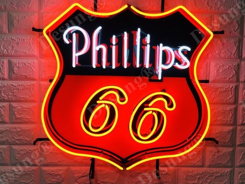 Phillips benzin neon sign - 66,