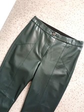 Marc Cain  Vegan Lederhose  N1  34/36 grün NP 279€