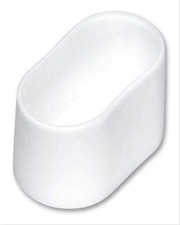 Fußkappe oval 50x20mm weiss