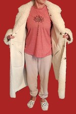 Damen Wendemantel Kunstpelz