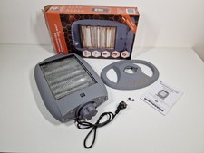 SHX Halogenheizer 30 m² Silber Heizer 1200W Mobiles Heizgerät Elekto-Heizung