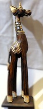 Handgeschnitzte holz giraffe - handgeschnitzte,