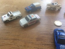 Vintage Restposten Diecast Polizei Fahrzeuge Autos LKW Motorrad Mix Konvolut 8 UK USA
