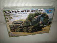 1:72 Trumpeter 07196 Faun SLT-56 Tractor with 56t Semi Trailer Bundeswehr in OVP