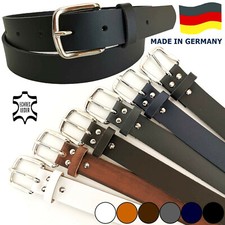 Ledergürtel Gürtel glatt 3 cm 100% echt Leder breit Überlänge bis 190 Jeans 3cm