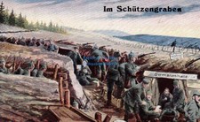 Schützengraben feldpost n - ak,