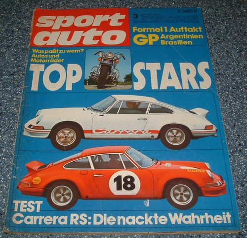 Sport auto 1973 porsche - auto, 3/1973
