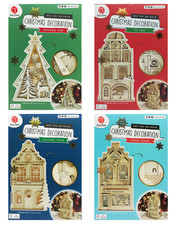 Weihnachtliche Holzbausätze