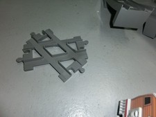 ( R3/ 9 ) Lego Duplo Kreuzung  dunkelgrau  Eisenbahn Train