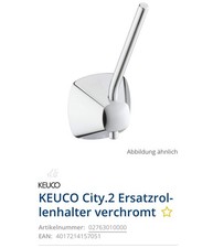  3 Stck KEUCO Ersatzrollenhalter City.2, 02763, verchromt