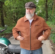 Lederjacke Motorradjacke Gr L