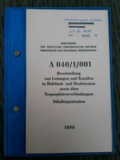 NVA VORSCHRIFT A 040/1/001