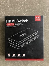 HDMI Switch 3 in 1 Out 4K HDMI Splitter, HDMI Switch with Remote Automatic HDMI
