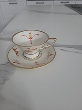 VINTAGE MOKKATASSE/SAMMELTASSE HUTSCHENREUTHER SELB L.H.S GOLDRAND