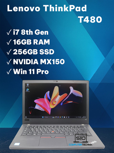 Lenovo thinkpad t480 8650u - lenovo, i7-8650u
