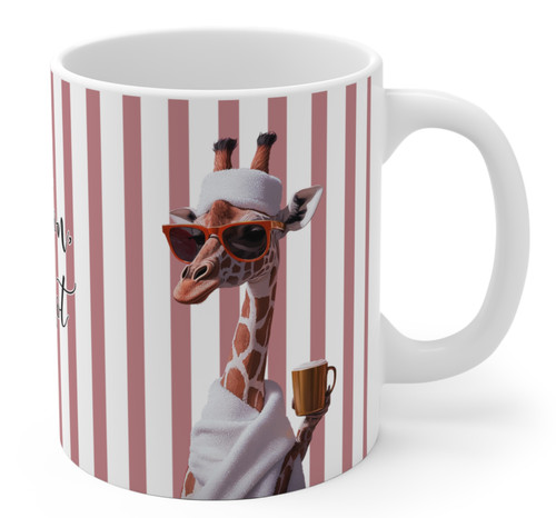 Giraffe tasse gestreift - giraffe,