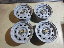 4 original BMW Stahlfelgen 6