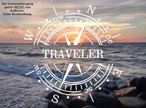 Aufkleber traveler windrose - traveler,