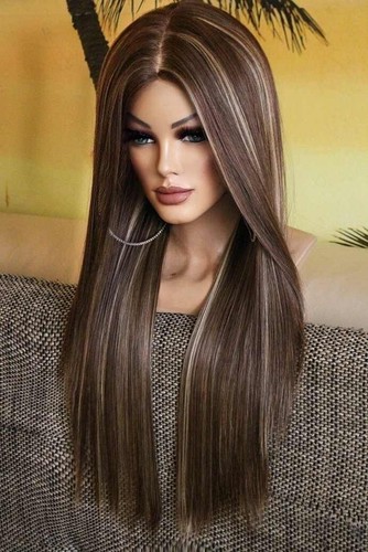Lace front wig - front,