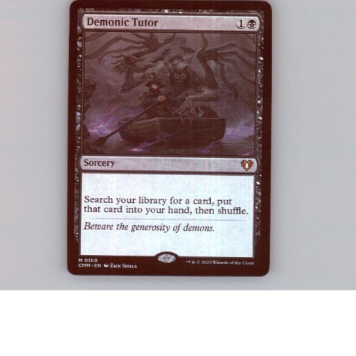 Mtg demonic tutor fan made - -,