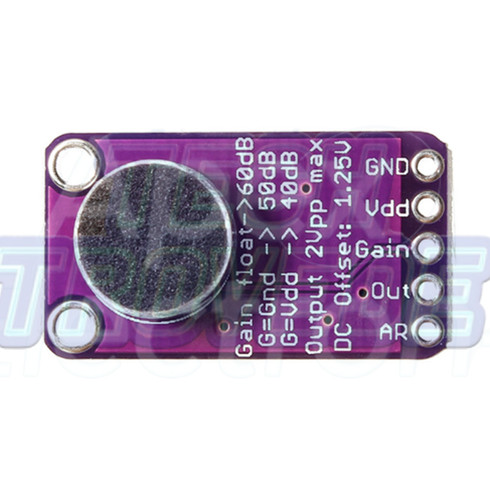 Max9814 elektret mikrofon - elektret,