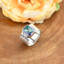 925 Sterling Silber Rechteck