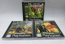 3× Army Men: Sarges Heroes 2 + Lock N Load + OMEGA Soldier Ps1 Top Kratzerfrei✅️