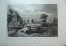 L.Rohbock E.Höfer Stadt Lingen Stahlstich Original G-6164