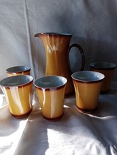 Saftservice Porzellan gelb