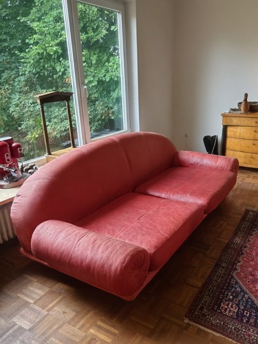Stattliches großes ledersofa - stattliches,,