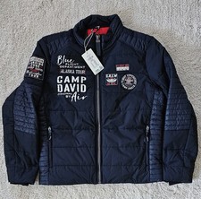 Camp David Herren Winterjacke Steppjacke Outdoorjacke Gr. M blau NEU mit Etikett