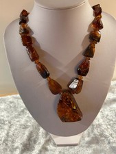 Vintage grosse Bernsteinkette