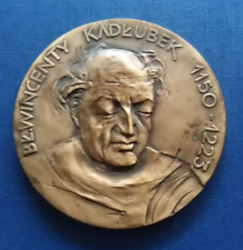 Bronze Medaille BL.Wincenty Kadlubek 1150-1223