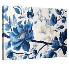 Leinwand Bilder Blumen Blau