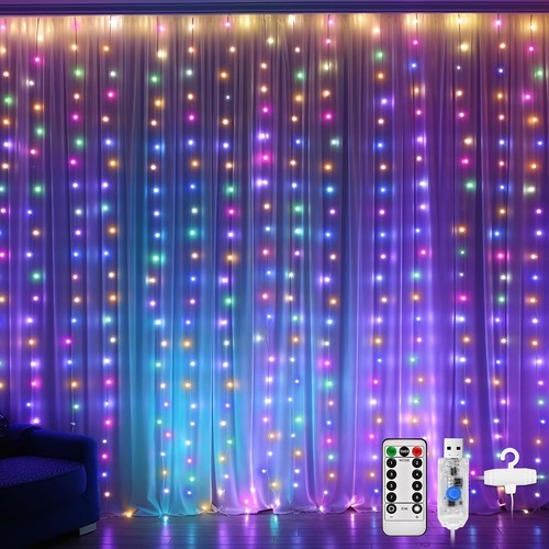 Led lichtervorhang 300 - lichtervorhang,