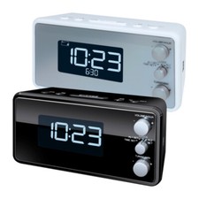 TERRIS Radiowecker Uhrenradio USB Ladefunktion 2 Weckzeiten Dimmbar UKW Radio 