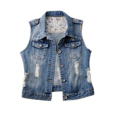 Damen Distressed Zerschlissene