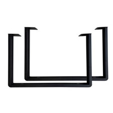 2x Tischkufen Tischgestell Tischbein Schwarz 40 cm Höhe Couchtisch Beistelltisch