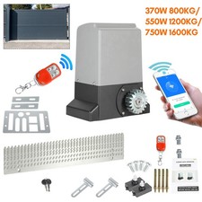 Schiebetorantrieb Garten Warnlicht 370/550/750W Toröffner 800/1200/1600kg Motor