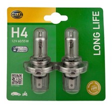 2x Hella Long Life H4 12V