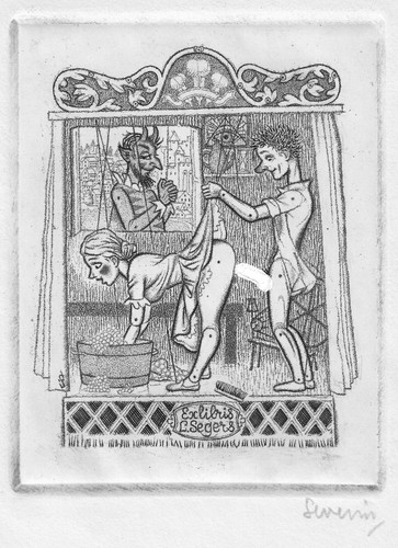 Erotisches exlibris von - erotisches,