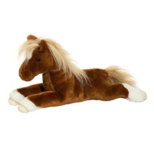 Kuscheltier Plüsch Chestnut Pferd "Wrangler" liegend Stofftier Plüschtier 40 cm