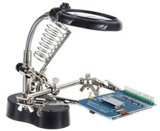 Dritte Hand mit LED-Lampe &